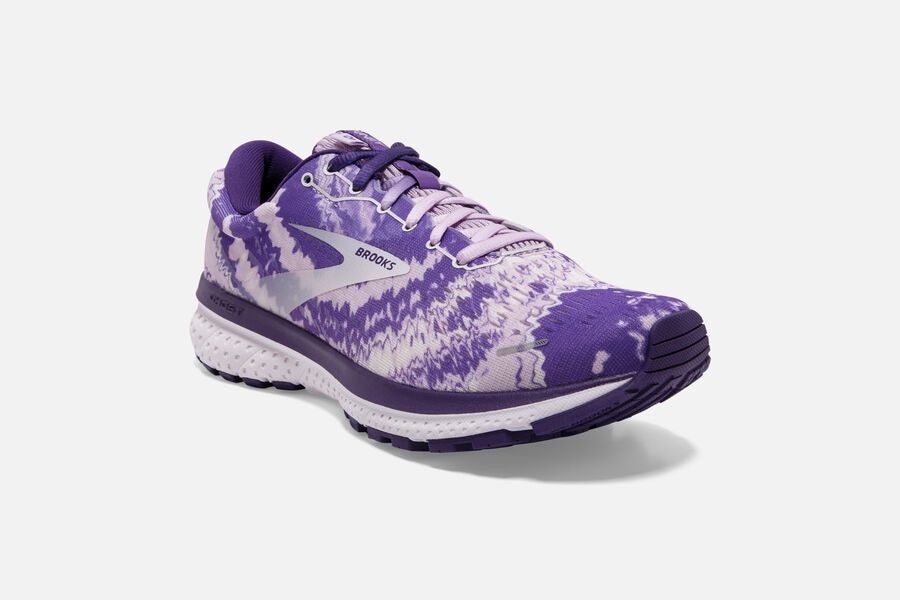 Brooks Ghost 13 Road Running Shoes Womens - Purple/Silver/Black - QZAOX-4017